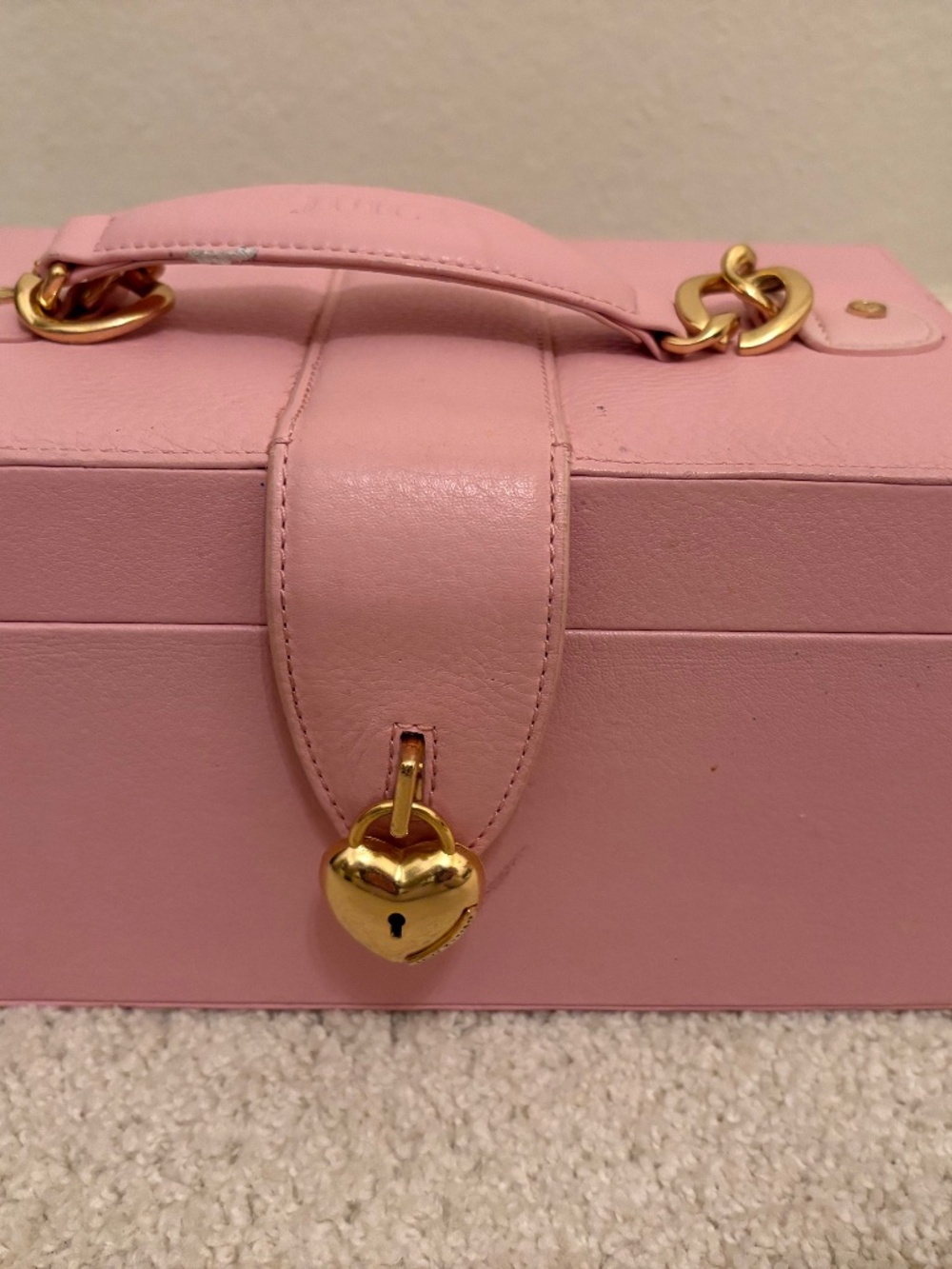 Original vintage pink Juicy Couture train case